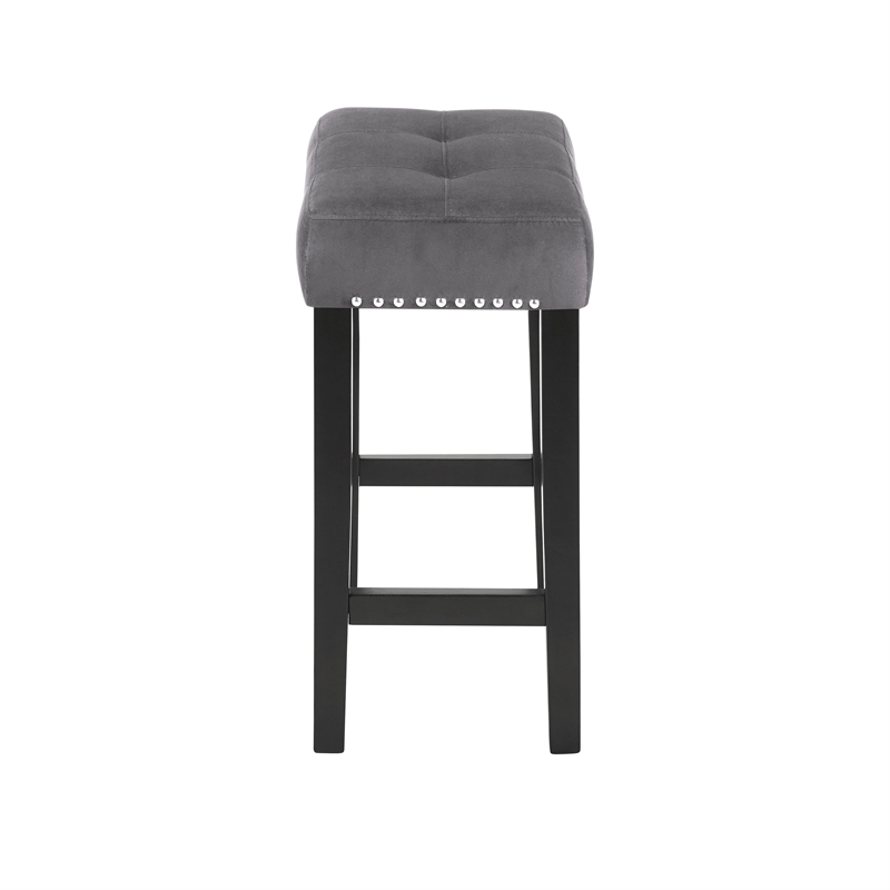 New Classic Furniture Celeste 4-Piece Faux Marble & Wood Bar Set in Gray