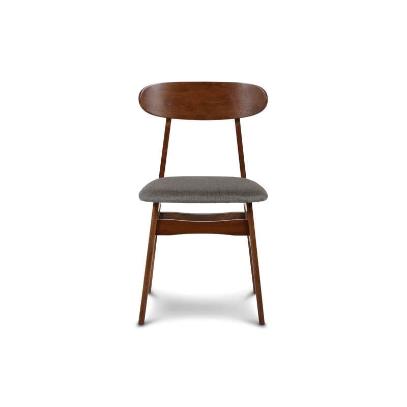 New Classic Furniture Morocco 5-Piece Mid-Century Wood Dining Set in Dark Gray