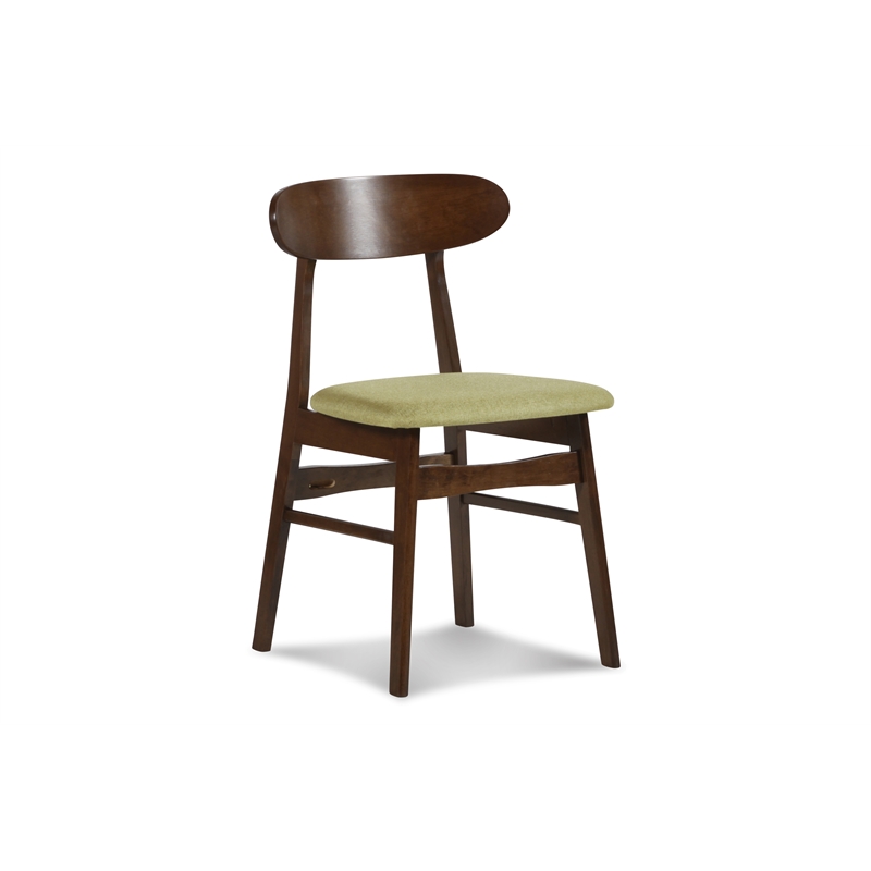 New Classic Furniture Morocco 7-Piece Mid-Century Wood Dining Set in Green