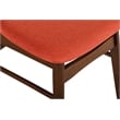 New Classic Furniture Morocco 7-Piece Mid-Century Wood Dining Set in Orange