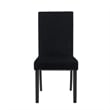 New Classic Furniture Celeste 5-Pc Faux Marble/Wood Dining Set w/ 4 Chair-Black