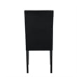 New Classic Furniture Celeste 5-Pc Faux Marble/Wood Dining Set w/ 4 Chair-Black