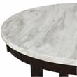 New Classic Furniture Celeste 5-Pc Faux Marble/Wood Dining Set w/ 4 Chair-Black