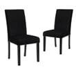 New Classic Furniture Celeste 5-Pc Faux Marble/Wood Dining Set w/ 4 Chair-Black