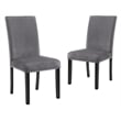 New Classic Furniture Celeste 5-Pc Faux Marble/Wood Dining Set w/ 4 Chair-Gray