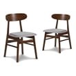 New Classic Furniture Morocco Wood Dining Chair in Light Gray (Set of 2)