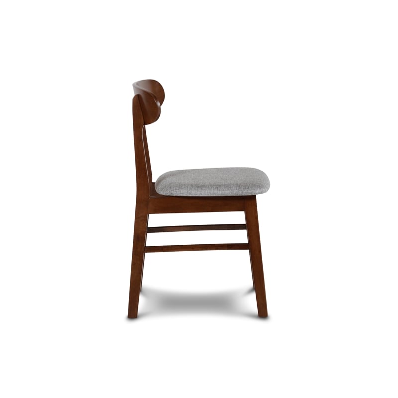 New Classic Furniture Morocco Wood Dining Chair in Light Gray (Set of 2)