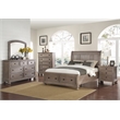 New Classic Allegra 4-Piece Wood Queen Bedroom Set with Chest in Pewter