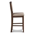 New Classic Furniture Amy 5-Piece Rectangle Wood & Fabric Counter Set in Cherry
