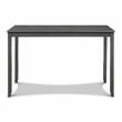 New Classic Furniture Amy 5-Piece Rectangle Wood & Fabric Counter Set in Gray