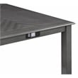 New Classic Furniture Amy 5-Piece Rectangle Wood & Fabric Counter Set in Gray