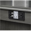 New Classic Furniture Amy 5-Piece Rectangle Wood & Fabric Counter Set in Gray