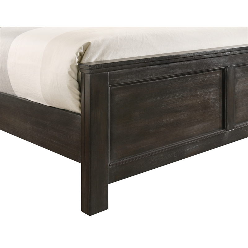 New Classic Furniture Andover Traditional Wood King Bed in Nutmeg