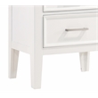 New Classic Furniture Andover Wood Nightstand with 2 Drawers in White