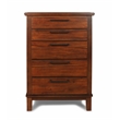 New Classic Cagney 4-Piece Wood Queen Bedroom Set with Chest in Chestnut