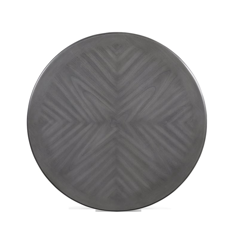 New Classic Cori 5-Piece Round Wood Counter Table Set with 4 Chairs in Gray