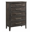 New Classic Andover 4-Piece Wood Queen Bedroom Set with Chest in Nutmeg
