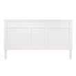 New Classic Furniture Andover Rubberwood & Veneer King Bed in White