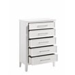 New Classic Andover 4-Piece Wood Queen Bedroom Set with Chest in White