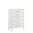 New Classic Andover 4-Piece Wood Queen Bedroom Set with Chest in White