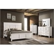 New Classic Andover 4-Piece Wood Queen Bedroom Set with Chest in White