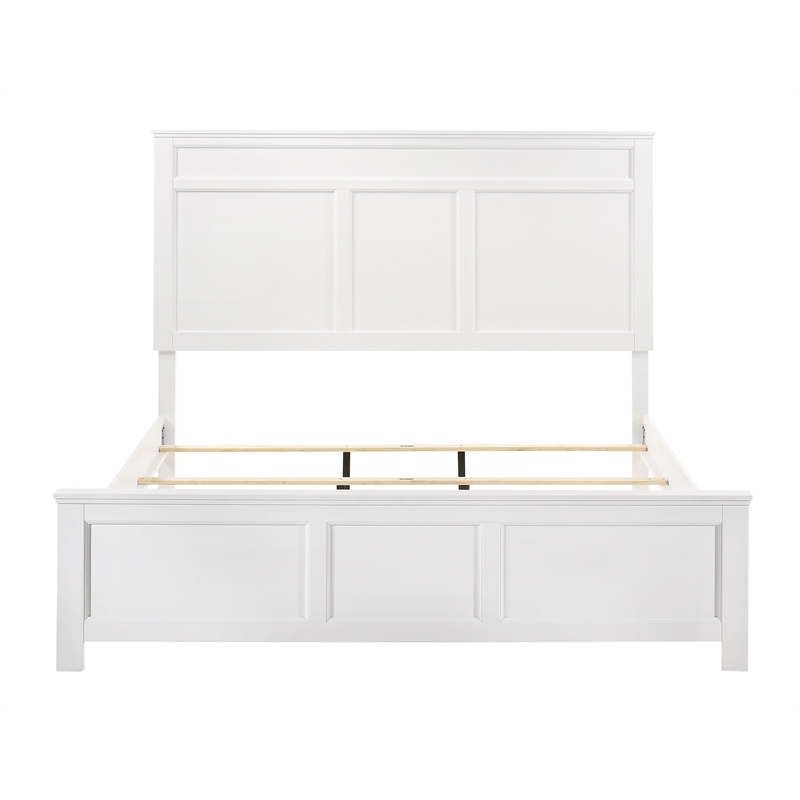 New Classic Furniture Andover 5-Piece Wood Queen Bedroom Set in White