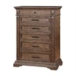 New Classic Mar Vista 5-Piece Wood Queen Bedroom Set in Walnut