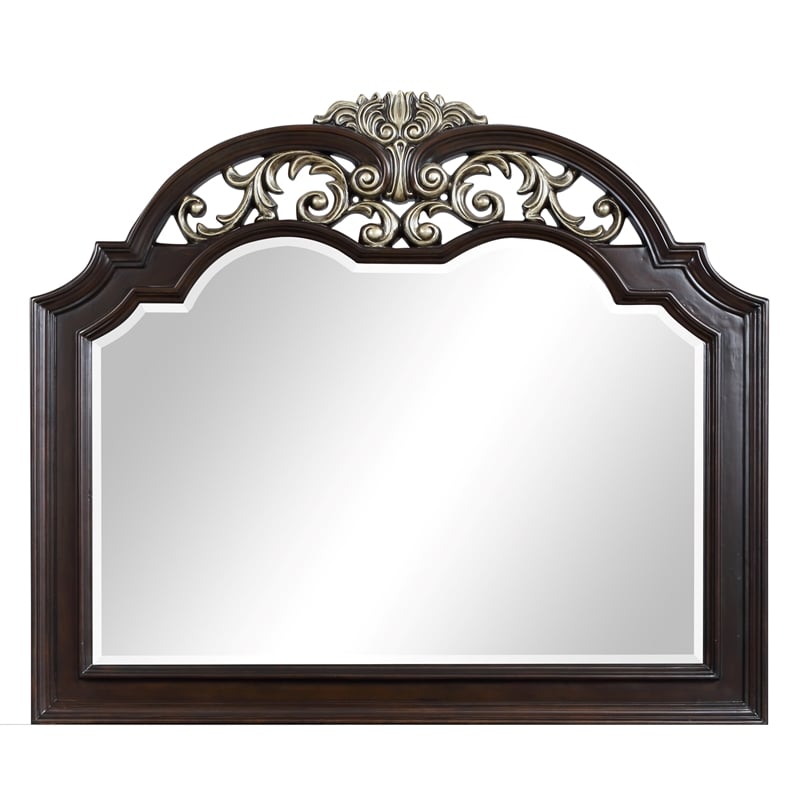 New Classic Maximus 5-PC Wood Queen Bedroom Set in Madeira Brown