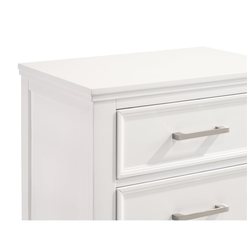 New Classic Furniture Andover 6-Piece Wood Queen Bedroom Set in White