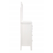 New Classic Furniture Andover Wood Dresser with Mirror in White