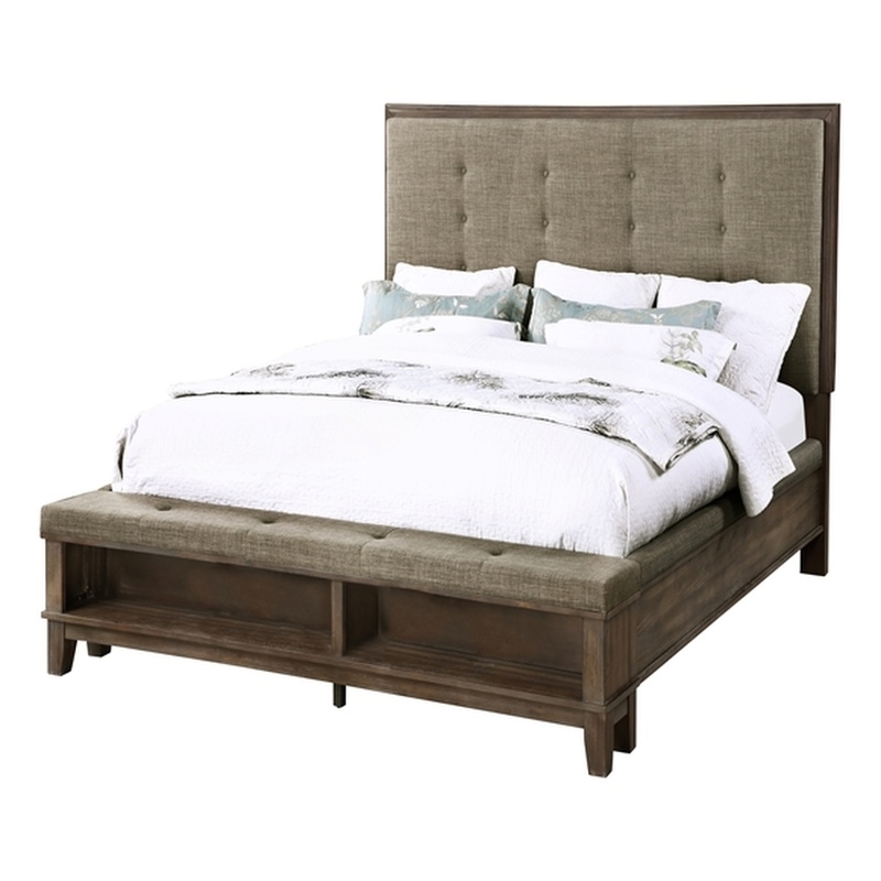 New Classic Furniture Cagney 6-Piece Wood Queen Bedroom Set in Brown