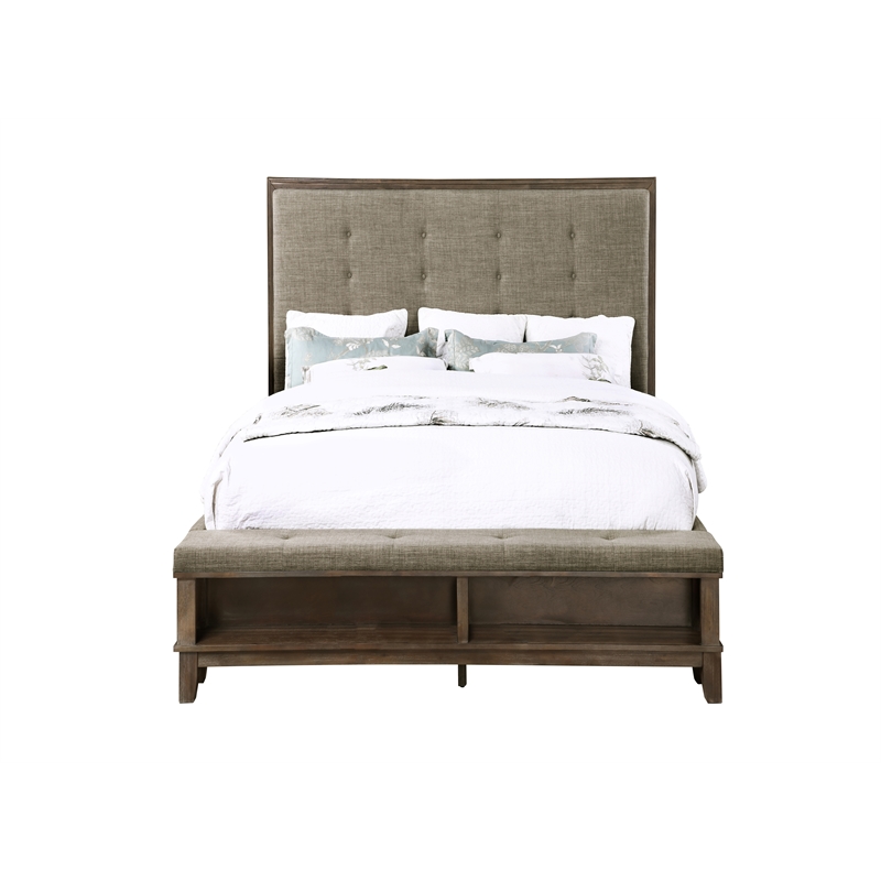 New Classic Furniture Cagney 6-Piece Wood Queen Bedroom Set in Brown