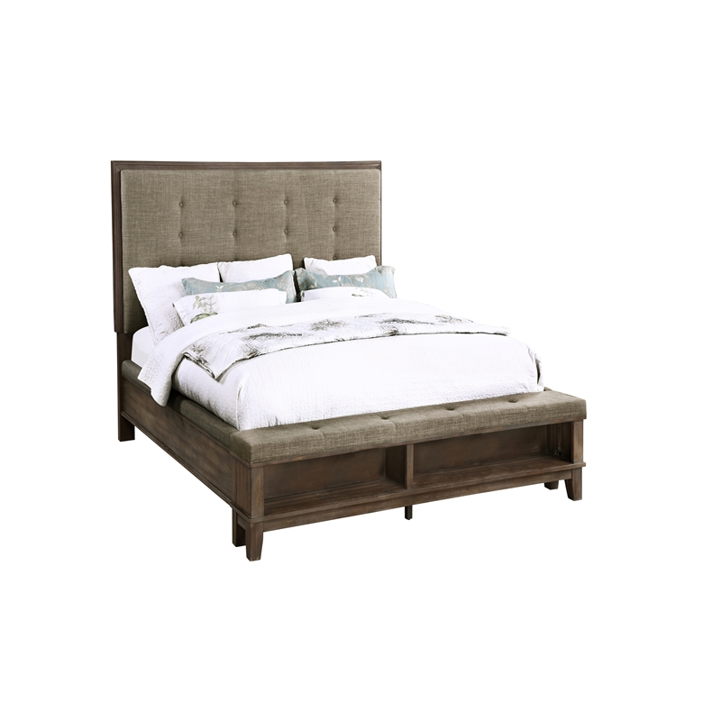 New Classic Furniture Cagney 6-Piece Wood Queen Bedroom Set in Brown