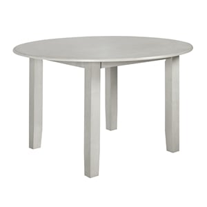 New Classic Furniture Pascal 47&quot Round Wood Dining Table in Driftwood