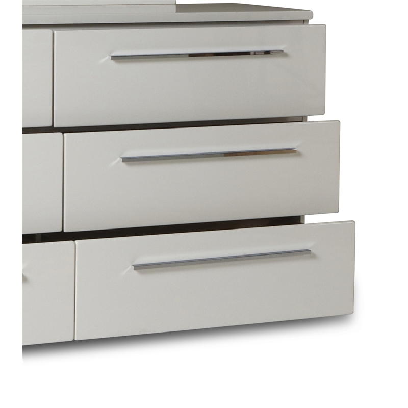 New Classic Furniture Sapphire 6-Drawer Wood Dresser in White