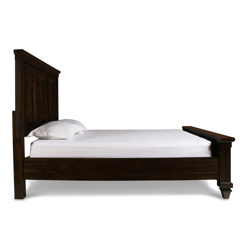 New Classic Furniture Sevilla Contemporary Wood King Bed in Walnut