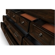 New Classic Furniture Sevilla 9-Drawer Wood Dresser in Walnut