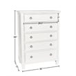 New Classic Tamarack 4-Piece Wood Queen Bedroom Set with Chest in White