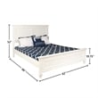 New Classic Tamarack 4-Piece Wood Queen Bedroom Set with Chest in White