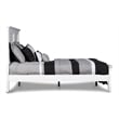 New Classic Furniture Tamarack Modern Solid Wood Twin Bed in White