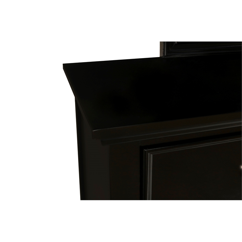 New Classic Furniture Tamarack 8-Drawer Wood Dresser in Black