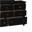 New Classic Furniture Tamarack 8-Drawer Wood Dresser in Black
