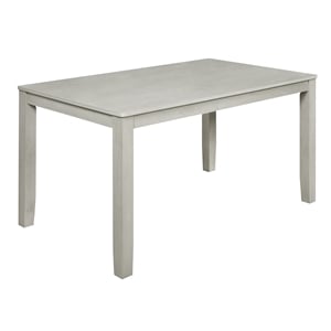 New Classic Furniture Pascal 59&quot Rectangle Wood Dining Table in Driftwood