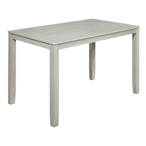 New Classic Furniture Pascal 59&quot Rectangle Wood Counter Table in Driftwood