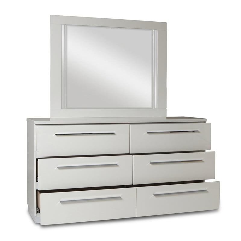 New Classic Furniture Sapphire 5-Piece Wood Queen Bedroom Set in White