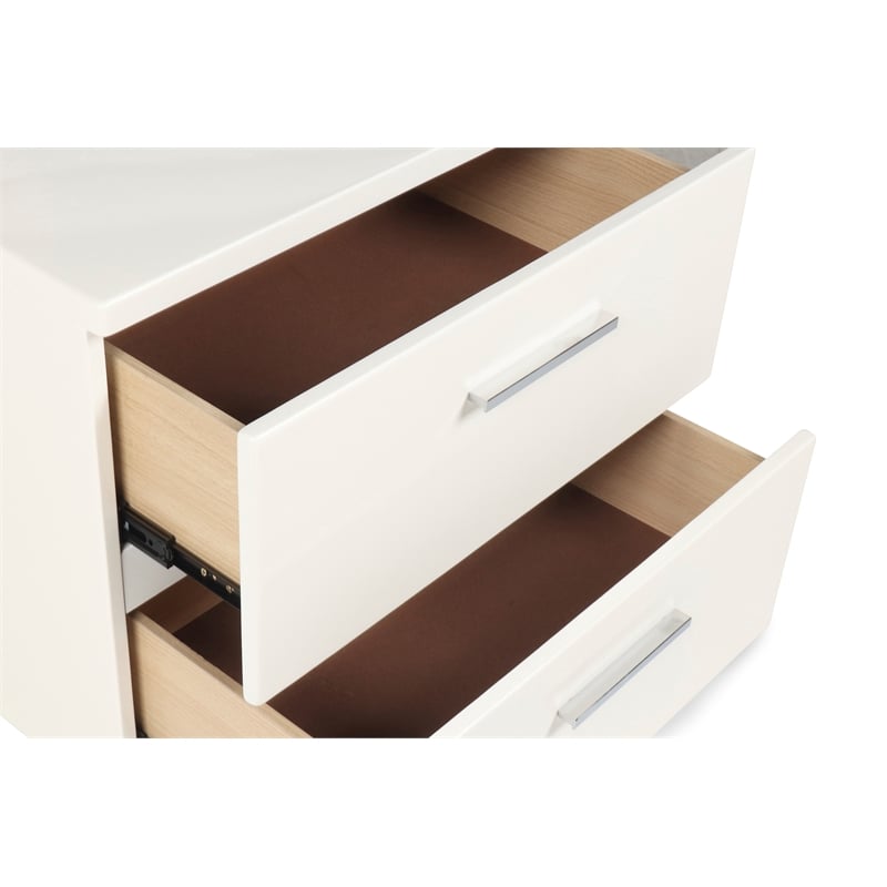 New Classic Furniture Sapphire 5-Piece Wood Queen Bedroom Set in White
