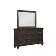 New Classic Sevilla 4-Piece Wood Cal King Bedroom Set with Chest in Walnut