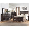 New Classic Sevilla 4-Piece Wood Cal King Bedroom Set with Chest in Walnut