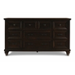 New Classic Sevilla 4-Piece Wood Queen Bedroom Set with Nightstand in Walnut