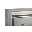 New Classic Furniture Valentine Wood Chest with 5 Drawers in Silver